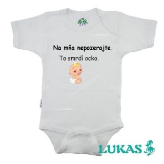 Biele BODY s POTLAČOU SMRDÍ
