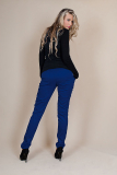 Tehotenské nohavice rúrky Anna modré DOPREDAJ S a M (naše M a L)