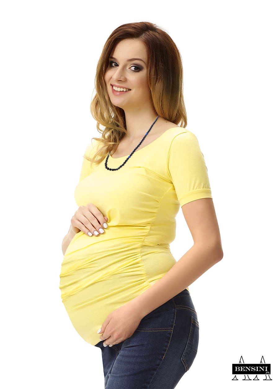 Bensini tehotenské tričko SONIA žlté